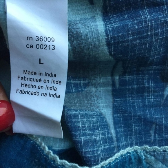 Calvin Klein 100% Cotton Cap Sleeves Print Top - Picture 5 of 6